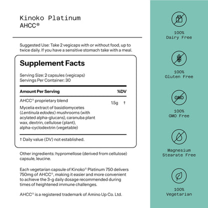 AHCC® Platinum - Kinoko® Platinum